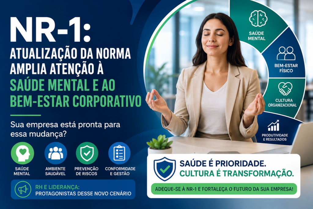 NR-1: Atualização da norma amplia atenção à saúde mental e ao bem-estar corporativo